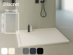 Shower tray, sleek design - DISCRET SLATE