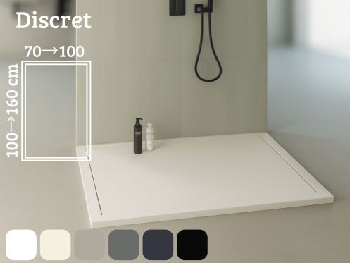 Shower tray, sleek design - DISCRET SLATE