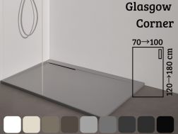 Shower tray, corner drain - GLASGOW CORNER
