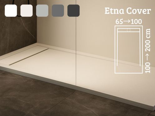 Shower tray, large, 120 cm, Acrystone resin - ETNA COVER