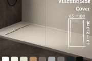 Shower tray, gutter, Acrystone® resin - VULCANO SIDE COVER 200