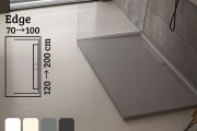 Shower tray lateral drain - EDGE