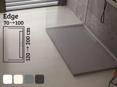 Shower tray lateral drain - EDGE