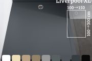 Shower tray, extra wide channel - LIVERPOOL XL