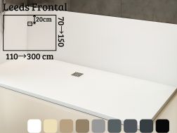 Side exhaust shower tray - LEEDS FRONTAL