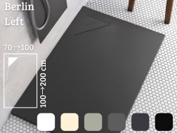 Corner shower tray 70x70 cm - BERLIN LEFT