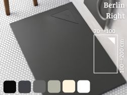 Corner shower tray 100x100 cm - BERLIN RIGHT