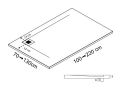 Corner shower tray 110x110 cm - CORIAN ® CORNER RIGHT