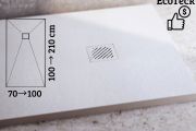 Cuttable shower tray 170x90 cm EcoTECK