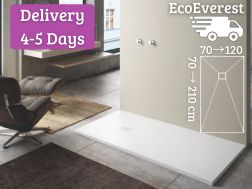 Shower tray 180x90 cm to be cut EcoEverest