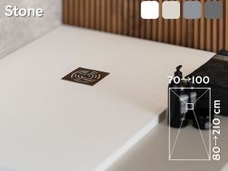 Shower tray guilty Extra Flat Resin STONE