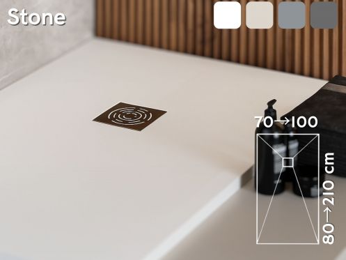 Shower tray guilty Extra Flat Resin STONE