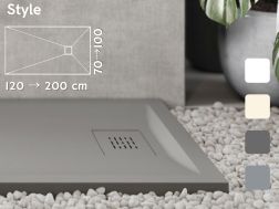 guilty shower tray, lightweight mineral resin STYLE