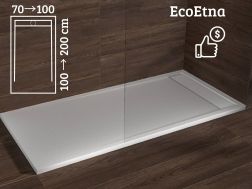 Cuttable shower tray, wall drain - EcoEtna