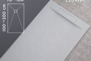 Cut-out shower tray, wall drain Eco Wall