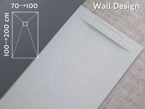 Italian shower tray, wall evacuation - WALL Design