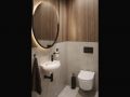 Wall washbasin 42.5 x 26.5 cm Glossy white ASTOPIA LEFT