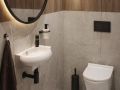 Wall washbasin 42.5 x 26.5 cm Glossy white ASTOPIA LEFT