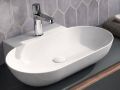 Wall-Mounted / Countertop Washbasin 57 cm Glossy White PYRGOS