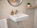 Wall-Mounted / Countertop Washbasin 44.5 cm Glossy White AMPHICLEE