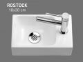 Hand basin narrow wc 18x30 cm ceramic | ROSTOCK DROITE