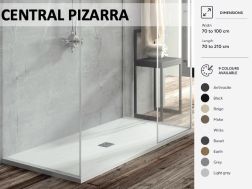 Shower tray, with central evacuation - CENTRAL PIZARRA