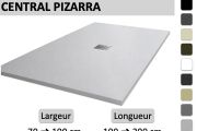 Custom-made shower tray with central drain - BRISTOL CENTRA