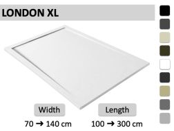 Shower tray, large size, gutter - LONDON XL