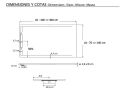 XXL shower tray with ultra-slim designer drain channel - LONDON X