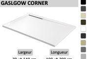 Shower tray, corner evacuation drain - GLASGOW CORNER