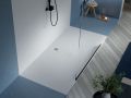 Sshower tray with side drain positioned along the length - LEEDS FRONTAL