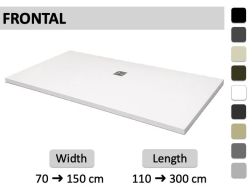 Side exhaust shower tray - LEEDS FRONTAL