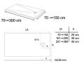 Custom-made XXL shower tray with smooth finish - LEEDS