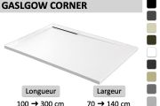 Shower tray, corner evacuation drain - GLASGOW CORNER