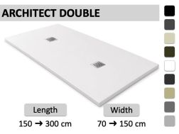 Double evacuation shower tray - ARCHITEK DOUBLE