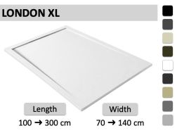 Shower tray, large size, gutter - LONDON XL