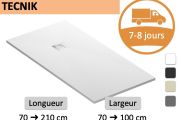 Custom-made shower tray extra flat resin TECNIK