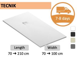 Custom-made shower tray extra flat resin TECNIK