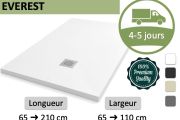 High-end custom-made mineral resin shower tray - EVEREST