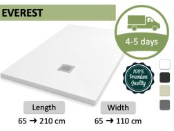 High-end custom-made mineral resin shower tray - EVEREST