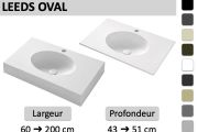 Oval, custom-made, suspended or installed - LEEDS OVAL
