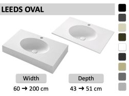 Oval, custom-made, suspended or installed - LEEDS OVAL