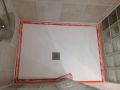 Custom-made shower tray with cut-outs and atypical shapes - ARCHITECT