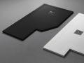 Custom-made shower tray with cut-outs and atypical shapes - ARCHITECT