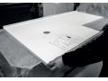 Custom-made shower tray with cut-outs and atypical shapes - ARCHITECT