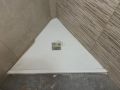 Custom-made shower tray with cut-outs and atypical shapes - ARCHITECT