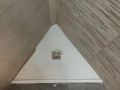 Custom-made shower tray with cut-outs and atypical shapes - ARCHITECT