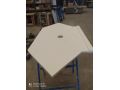 Custom-made shower tray with cut-outs and atypical shapes - ARCHITECT