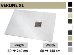 Extra flat shower tray large size - XL  VERONE