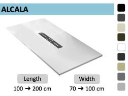 Receveur de douche sur mesure avec évacuation centrale - ALCALA